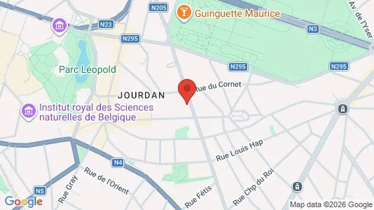 Apartments for rent i Brussels Etterbeek - kort over placeringen