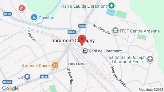 Apartments for rent i Libramont-Chevigny - kort over placeringen