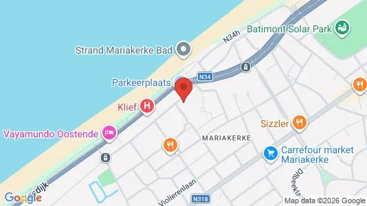Apartments for rent i Oostende - kort over placeringen