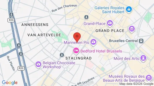Apartments for rent i Stad Brussel - kort over placeringen