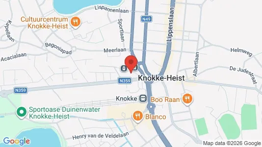 Apartments for rent i Knokke-Heist - kort over placeringen