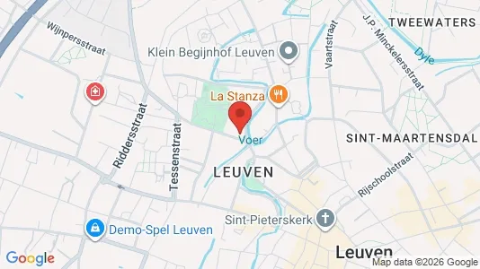 Apartments for rent i Leuven - kort over placeringen