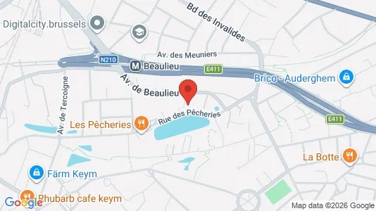 Apartments for rent i Brussels Oudergem - kort over placeringen
