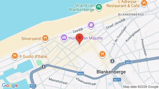 Apartments for rent i Blankenberge - kort over placeringen