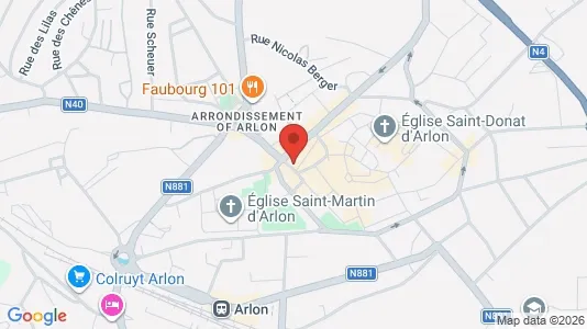 Apartments for rent i Aarlen - kort over placeringen