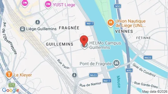 Apartments for rent i Luik - kort over placeringen