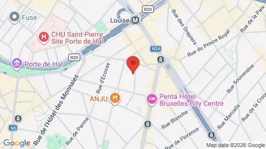 Apartments for rent i Brussels Sint-Gillis - kort over placeringen
