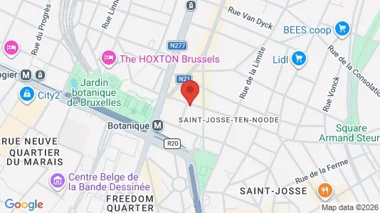 Apartments for rent i Brussels Sint-Joost-ten-Node - kort over placeringen