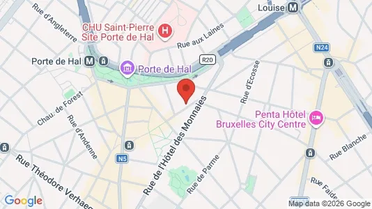 Apartments for rent i Brussels Sint-Gillis - kort over placeringen