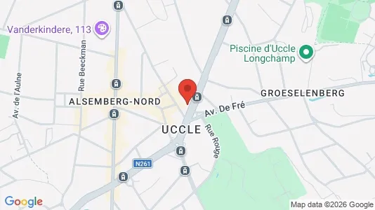 Apartments for rent i Brussels Ukkel - kort over placeringen