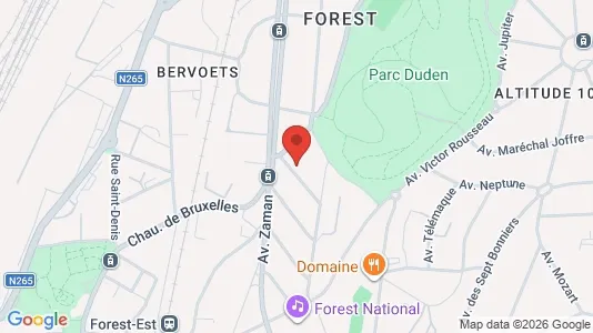 Apartments for rent i Brussels Vorst - kort over placeringen