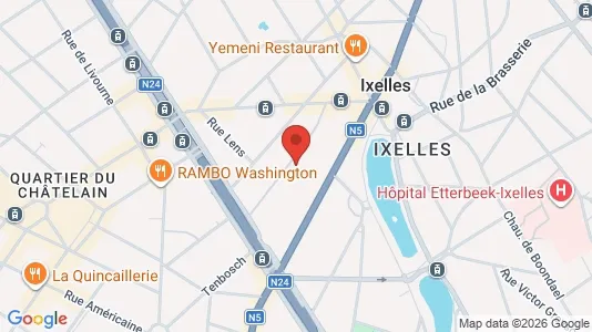 Apartments for rent i Brussels Elsene - kort over placeringen