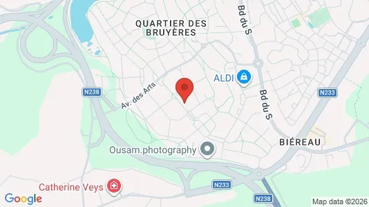 Apartments for rent i Ottignies-Louvain-la-Neuve - kort over placeringen