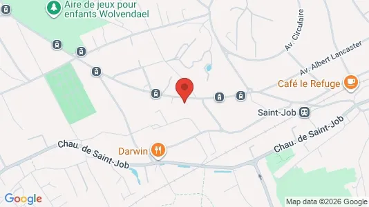 Apartments for rent i Brussels Ukkel - kort over placeringen