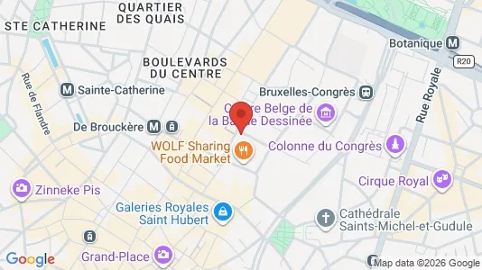 Apartments for rent i Stad Brussel - kort over placeringen