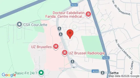Apartments for rent i Brussels Jette - kort over placeringen