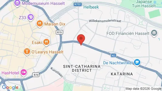 Apartments for rent i Hasselt - kort over placeringen