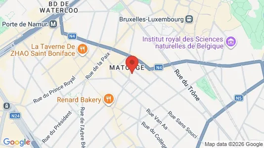 Apartments for rent i Brussels Elsene - kort over placeringen