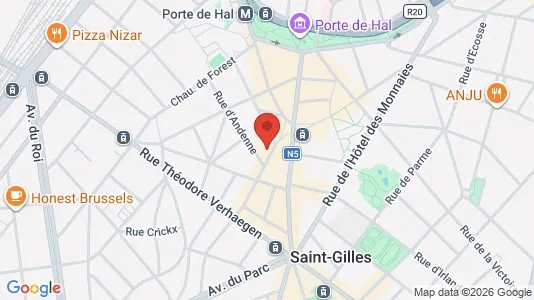Apartments for rent i Brussels Sint-Gillis - kort over placeringen