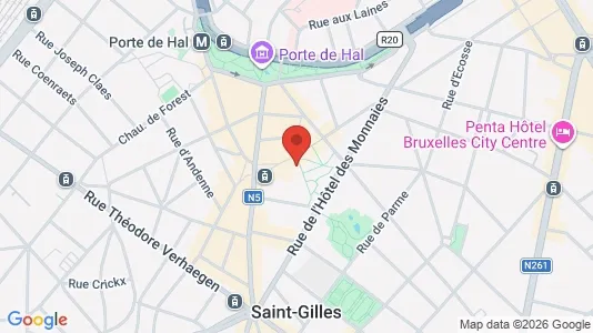 Apartments for rent i Brussels Sint-Gillis - kort over placeringen