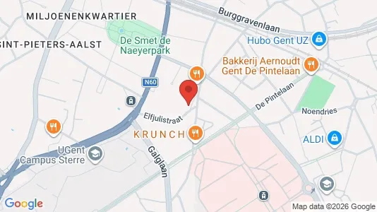 Apartments for rent i Stad Gent - kort over placeringen