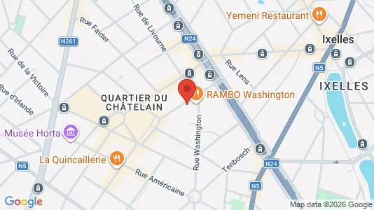 Apartments for rent i Brussels Elsene - kort over placeringen