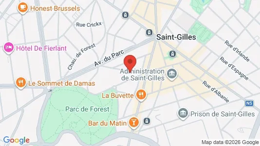 Apartments for rent i Brussels Sint-Gillis - kort over placeringen