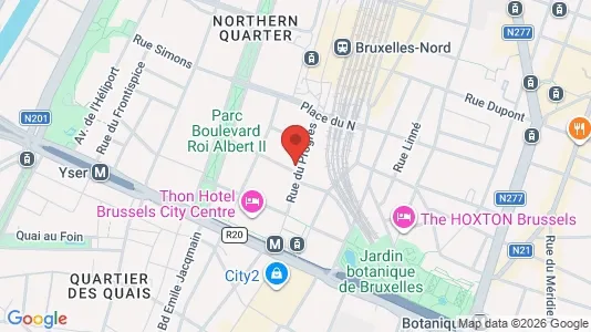 Apartments for rent i Brussels Sint-Joost-ten-Node - kort over placeringen