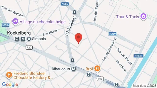 Apartments for rent i Brussels Sint-Jans-Molenbeek - kort over placeringen