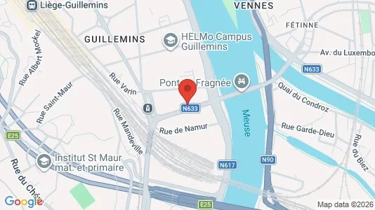 Apartments for rent i Luik - kort over placeringen