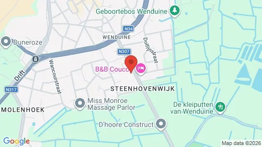 Apartments for rent i De Haan - kort over placeringen