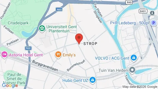 Apartments for rent i Stad Gent - kort over placeringen