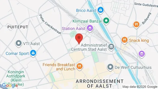 Apartments for rent i Aalst - kort over placeringen