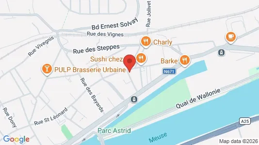 Apartments for rent i Luik - kort over placeringen