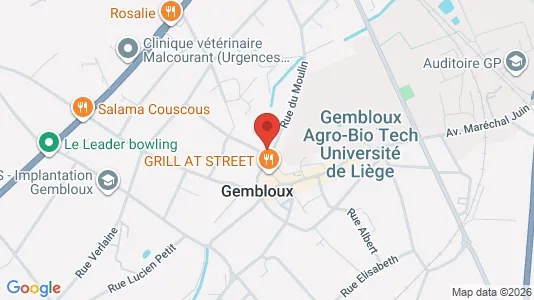 Apartments for rent i Gembloux - kort over placeringen