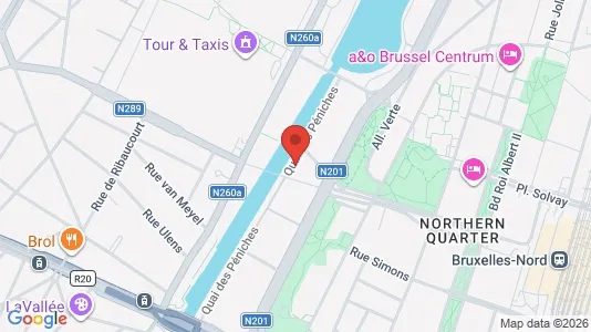 Apartments for rent i Stad Brussel - kort over placeringen