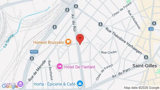 Apartments for rent i Brussels Sint-Gillis - kort over placeringen