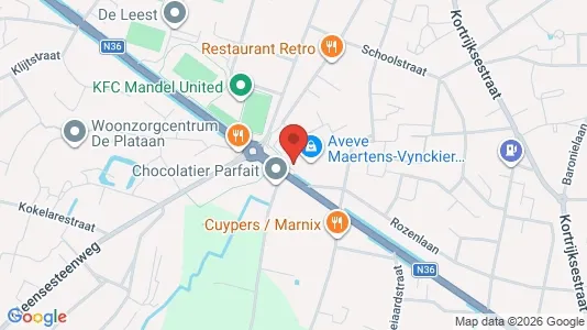 Apartments for rent i Izegem - kort over placeringen