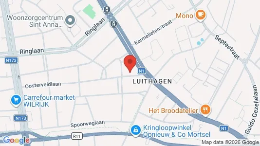 Apartments for rent i Mortsel - kort over placeringen