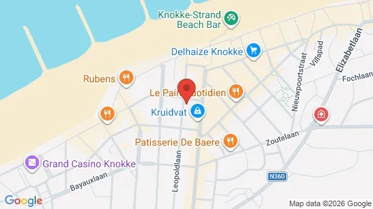 Apartments for rent i Knokke-Heist - kort over placeringen