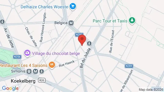 Apartments for rent i Brussels Sint-Jans-Molenbeek - kort over placeringen