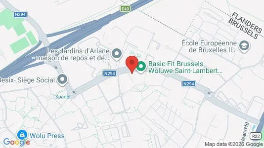 Apartments for rent i Brussels Sint-Lambrechts-Woluwe - kort over placeringen