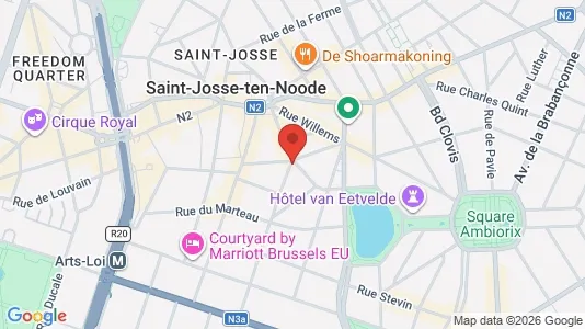 Apartments for rent i Stad Brussel - kort over placeringen