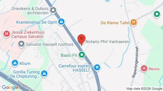 Apartments for rent i Hasselt - kort over placeringen
