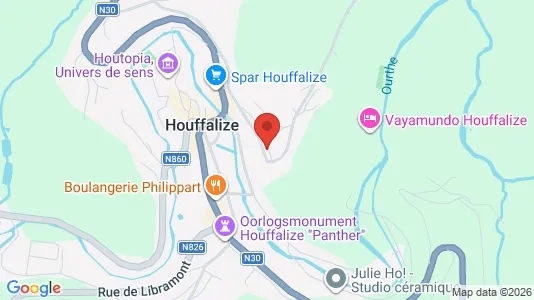 Apartments for rent i Houffalize - kort over placeringen