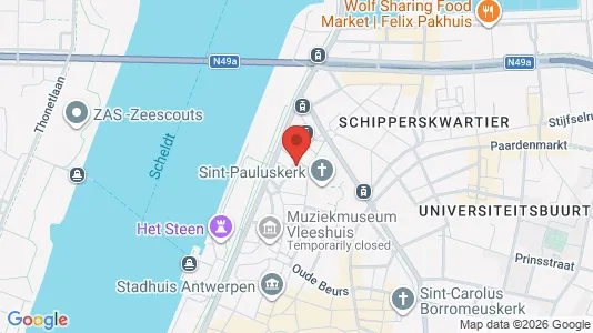 Apartments for rent i Stad Antwerp - kort over placeringen