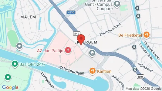 Apartments for rent i Stad Gent - kort over placeringen