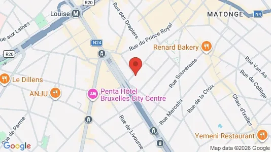 Apartments for rent i Brussels Elsene - kort over placeringen