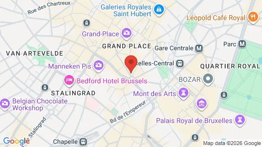 Apartments for rent i Stad Brussel - kort over placeringen