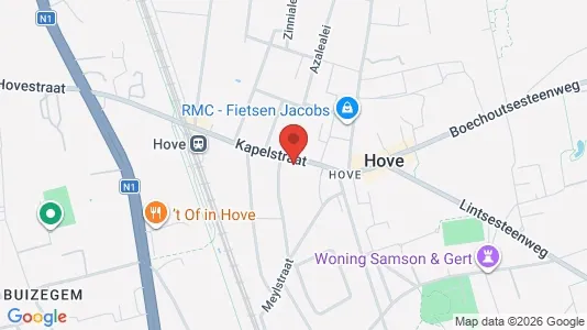 Apartments for rent i Hove - kort over placeringen